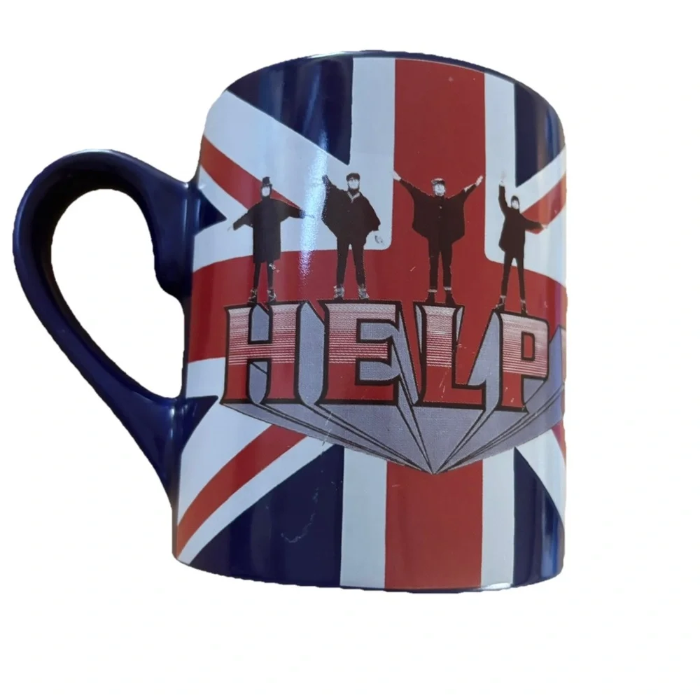 Vintage Beatles help movie coffee mug